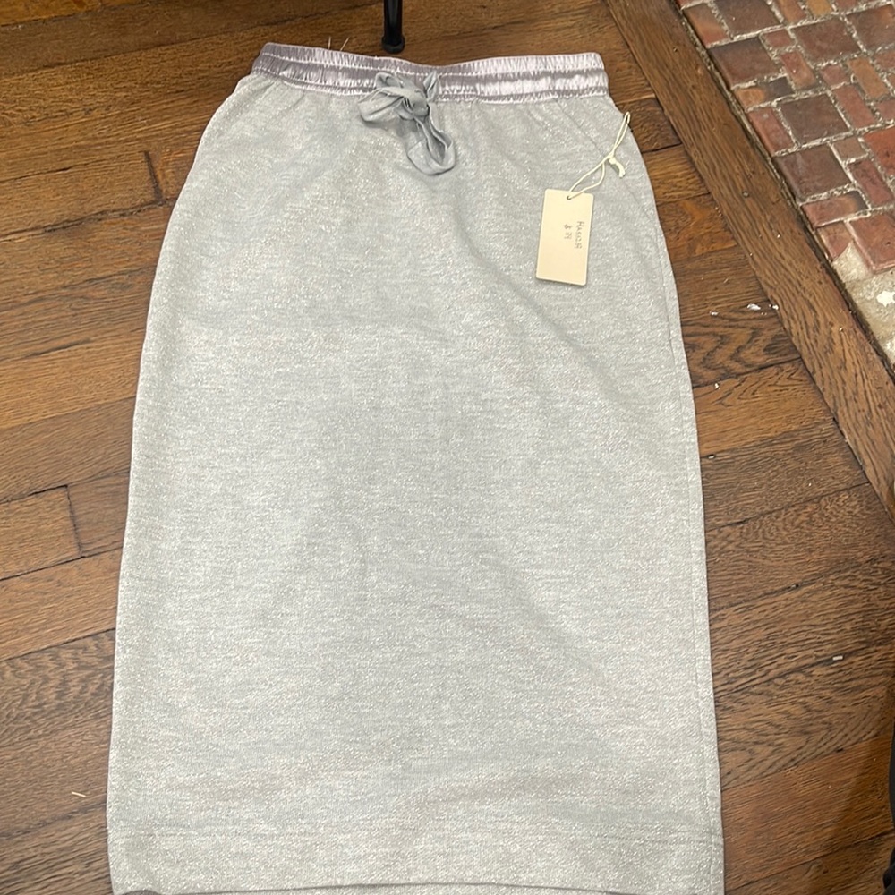 MIDI metallic sparkle skirt xs